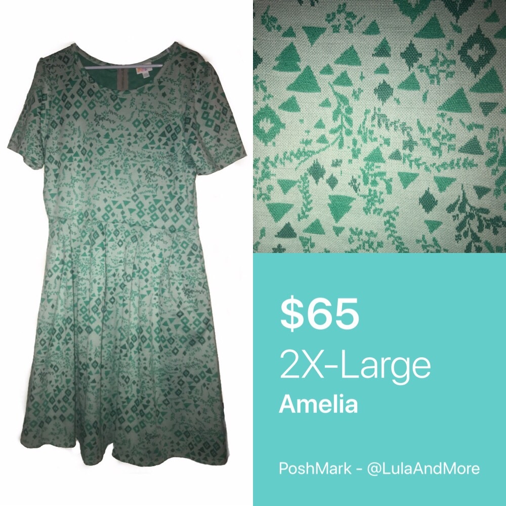 🆕 #31 LuLaRoe 2XL Amelia Dress + POCKETS - NWT